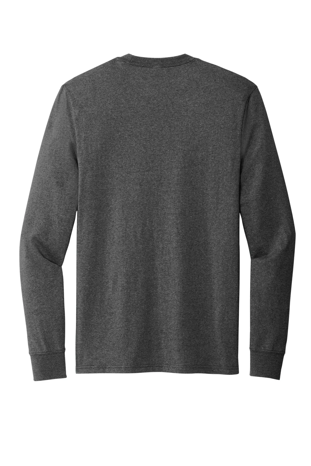Allmade Mens Recycled Long Sleeve Crewneck T-Shirt - Heather Charcoal Grey