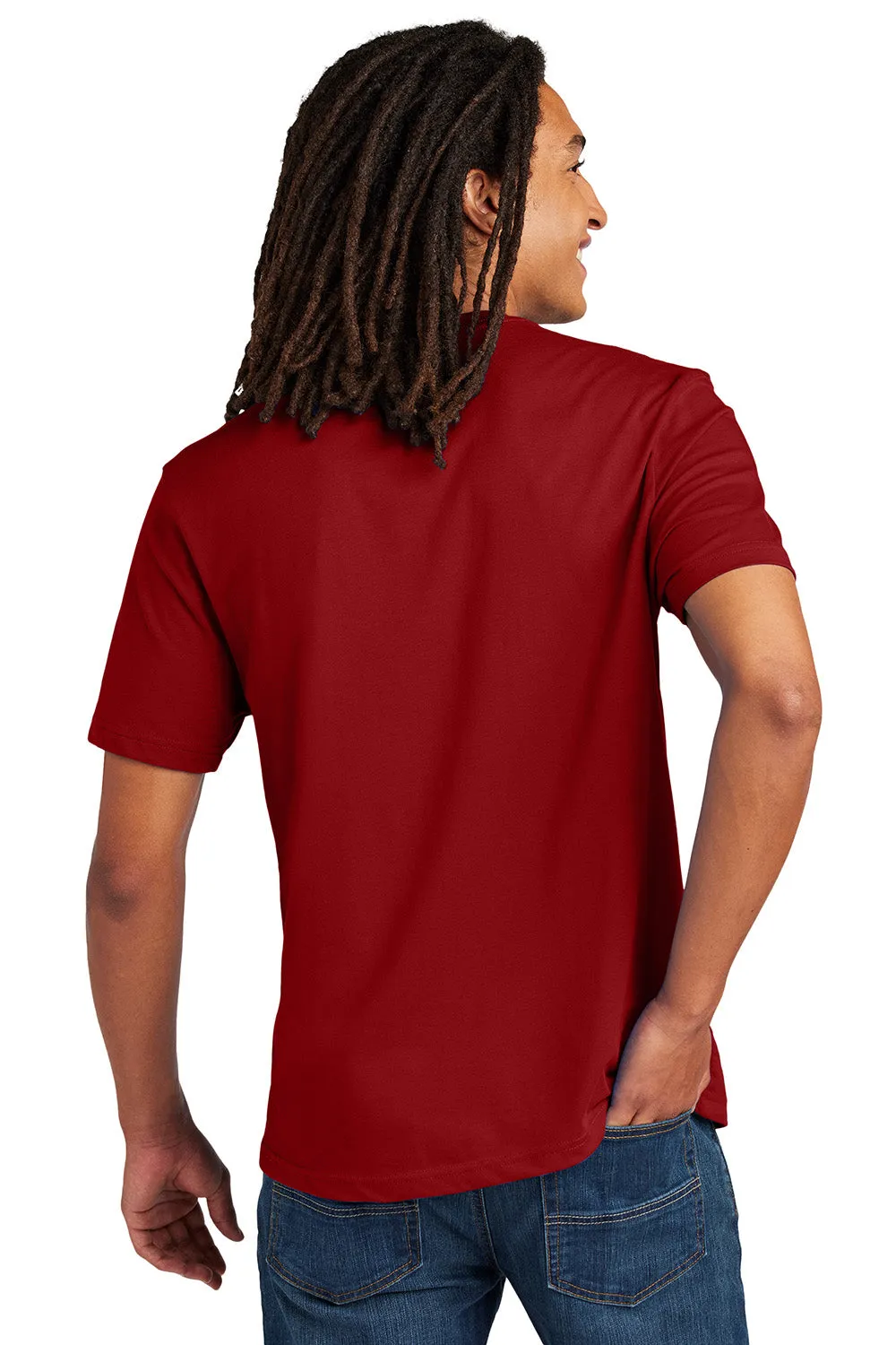 Allmade Mens Recycled Short Sleeve Crewneck T-Shirt - Beet Red