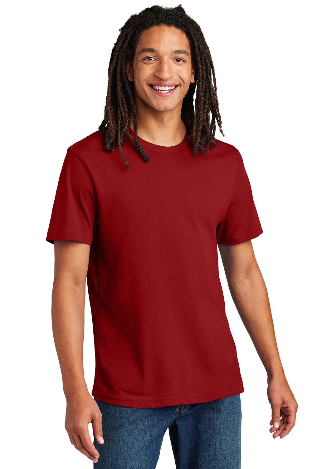 Allmade Mens Recycled Short Sleeve Crewneck T-Shirt - Beet Red