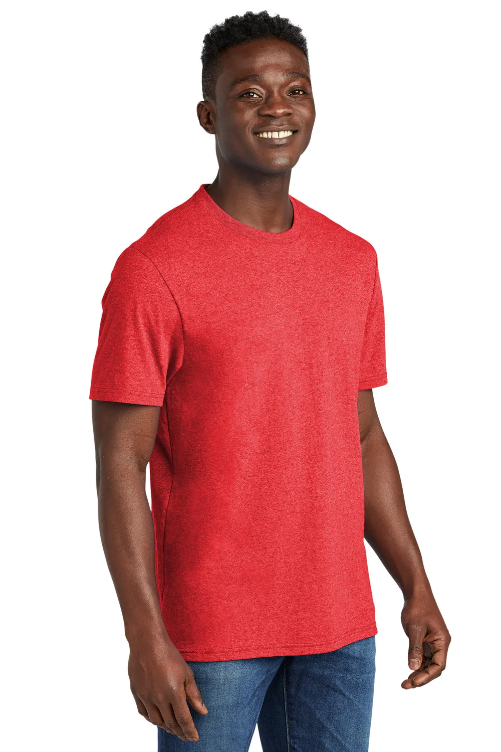 Allmade Mens Recycled Short Sleeve Crewneck T-Shirt - Heather Red