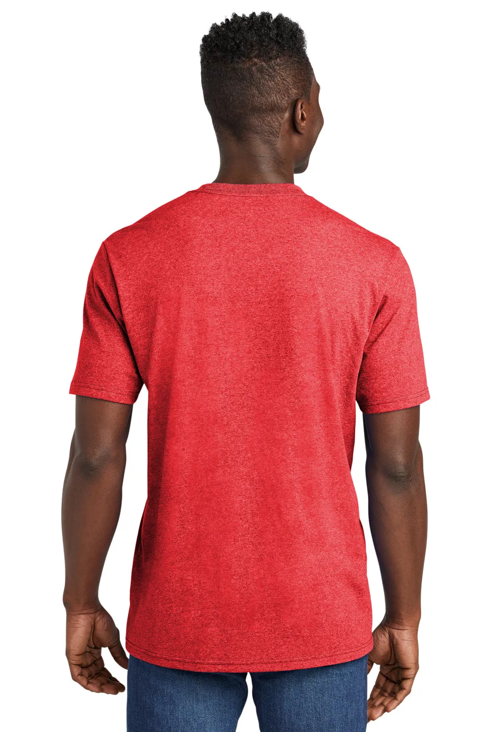 Allmade Mens Recycled Short Sleeve Crewneck T-Shirt - Heather Red