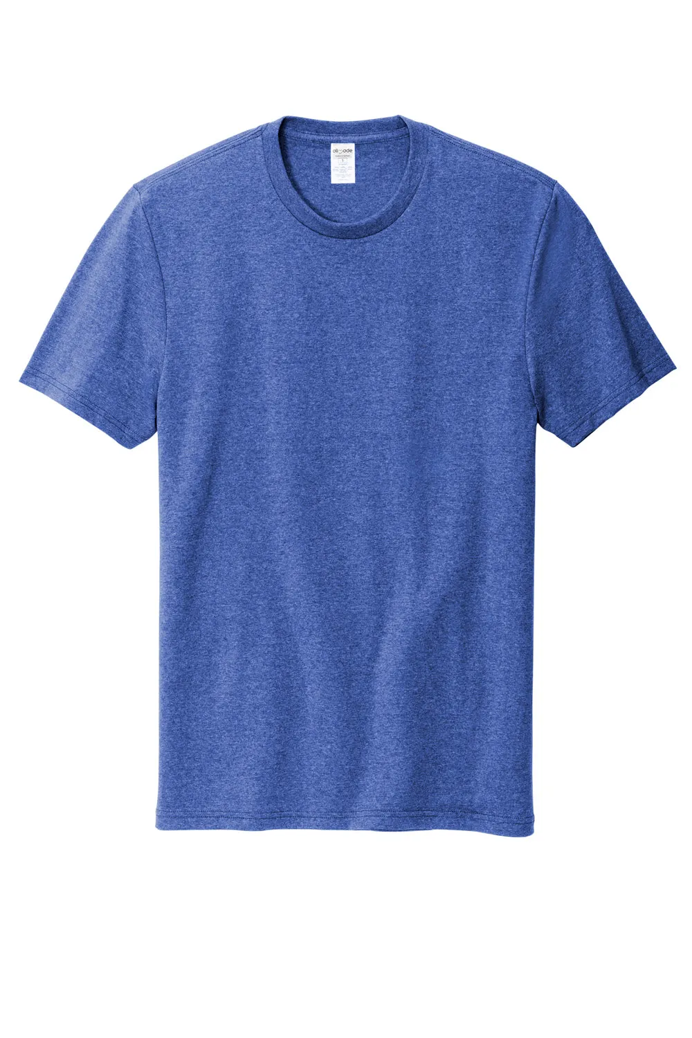 Allmade Mens Recycled Short Sleeve Crewneck T-Shirt - Heather Royal Blue