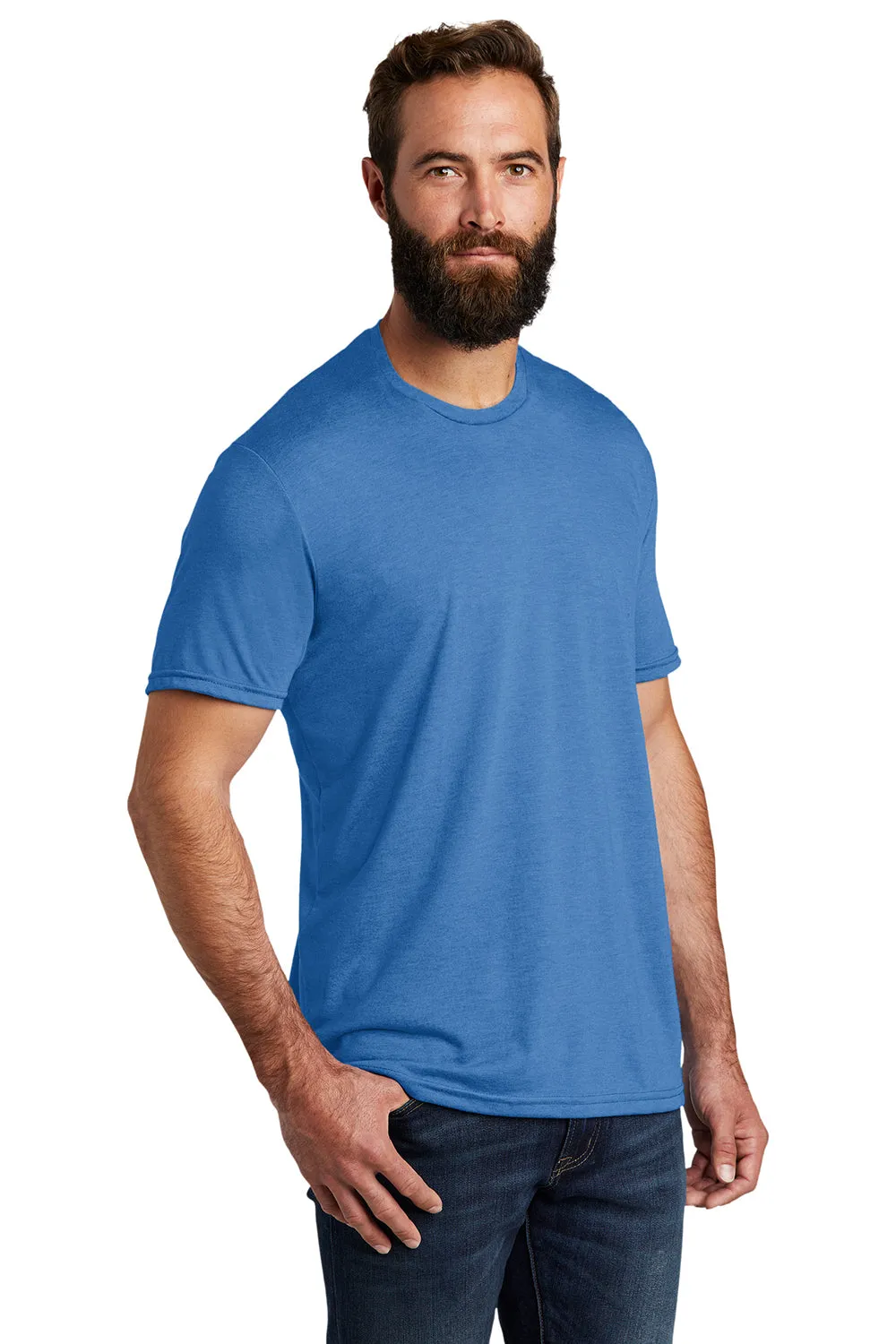 Allmade Mens Short Sleeve Crewneck T-Shirt - Azure Blue