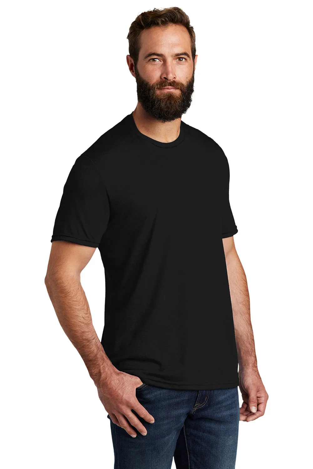 Allmade Mens Short Sleeve Crewneck T-Shirt - Deep Black