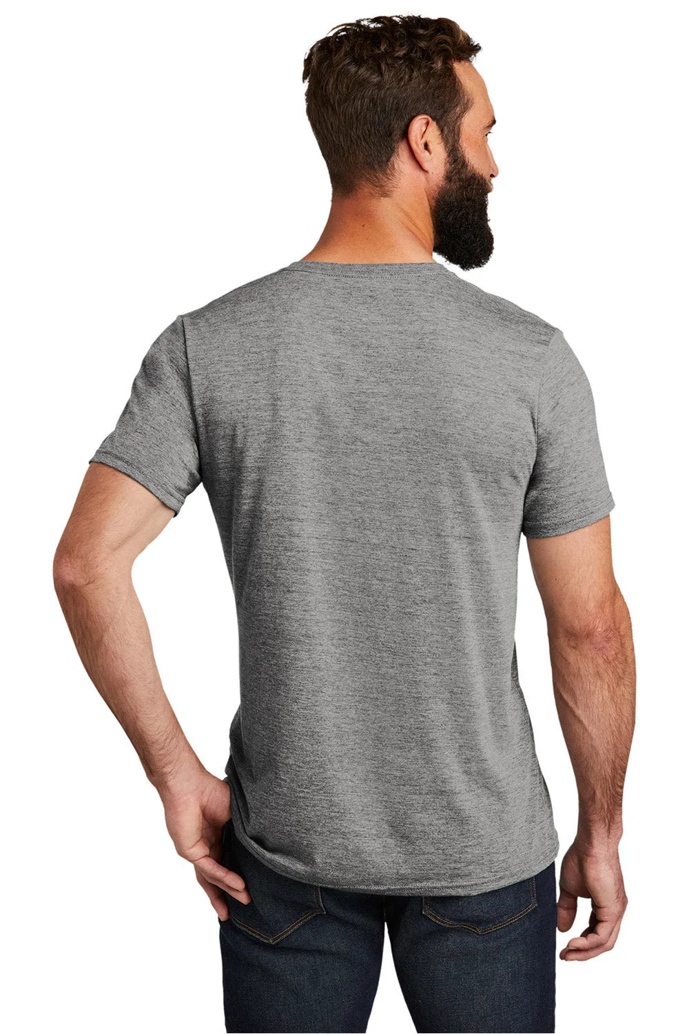 Allmade Mens Short Sleeve V-Neck T-Shirt - Aluminum Grey
