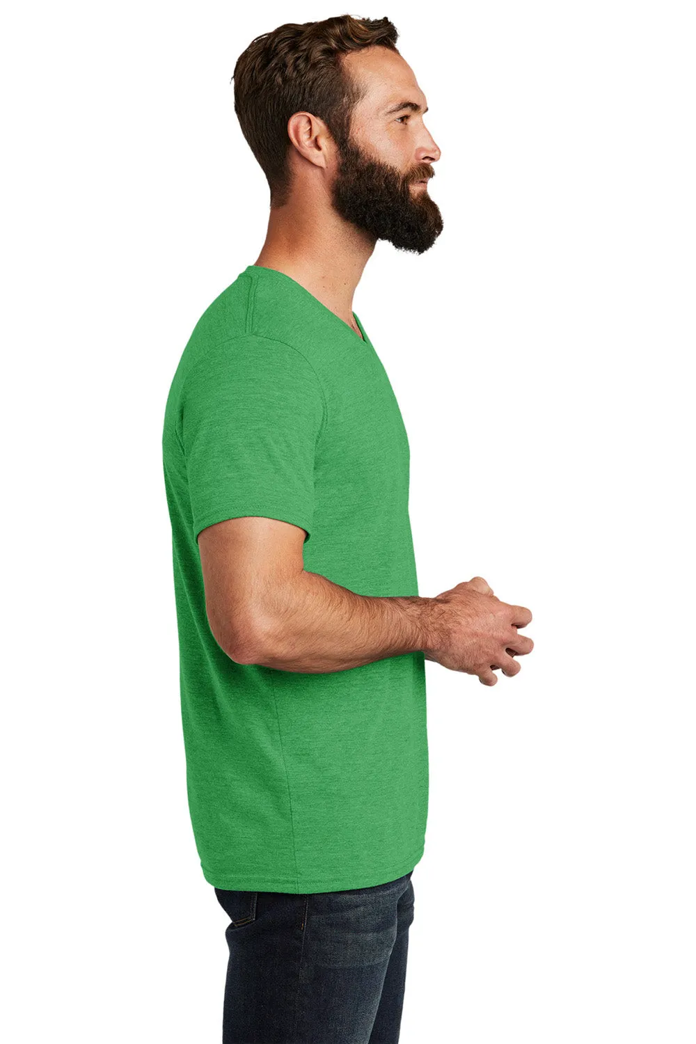Allmade Mens Short Sleeve V-Neck T-Shirt - Enviro Green
