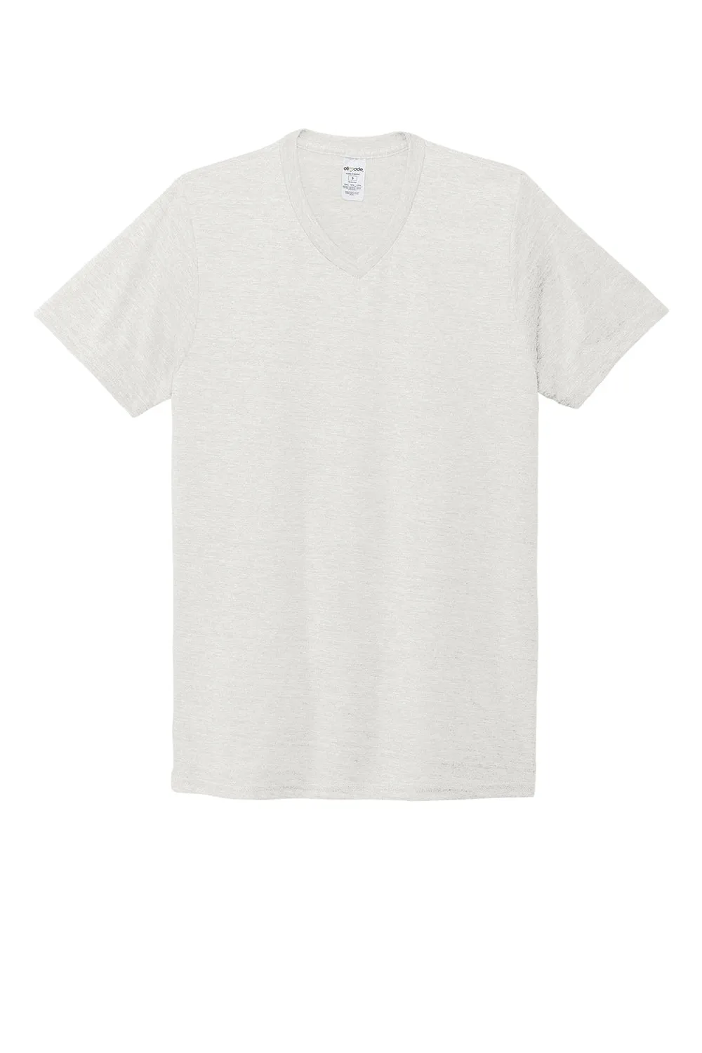 Allmade Mens Short Sleeve V-Neck T-Shirt - Fairly White