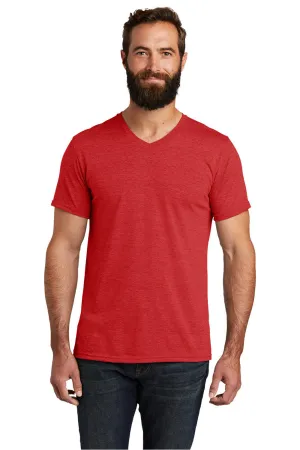 Allmade Mens Short Sleeve V-Neck T-Shirt - Rise Up Red