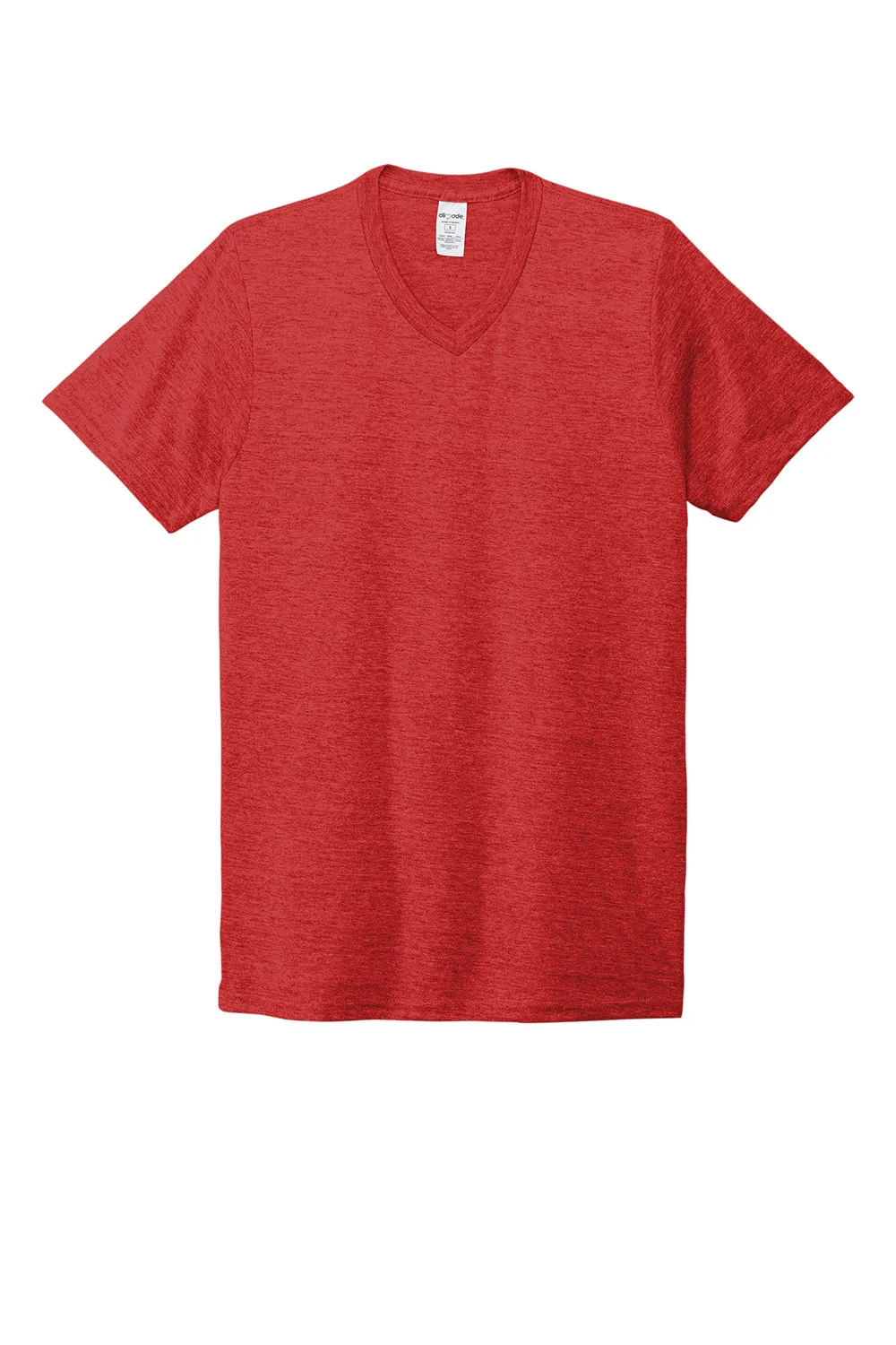 Allmade Mens Short Sleeve V-Neck T-Shirt - Rise Up Red