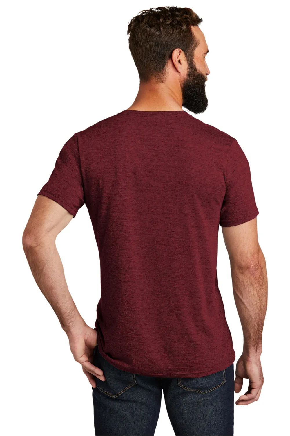 Allmade Mens Short Sleeve V-Neck T-Shirt - Vino Red
