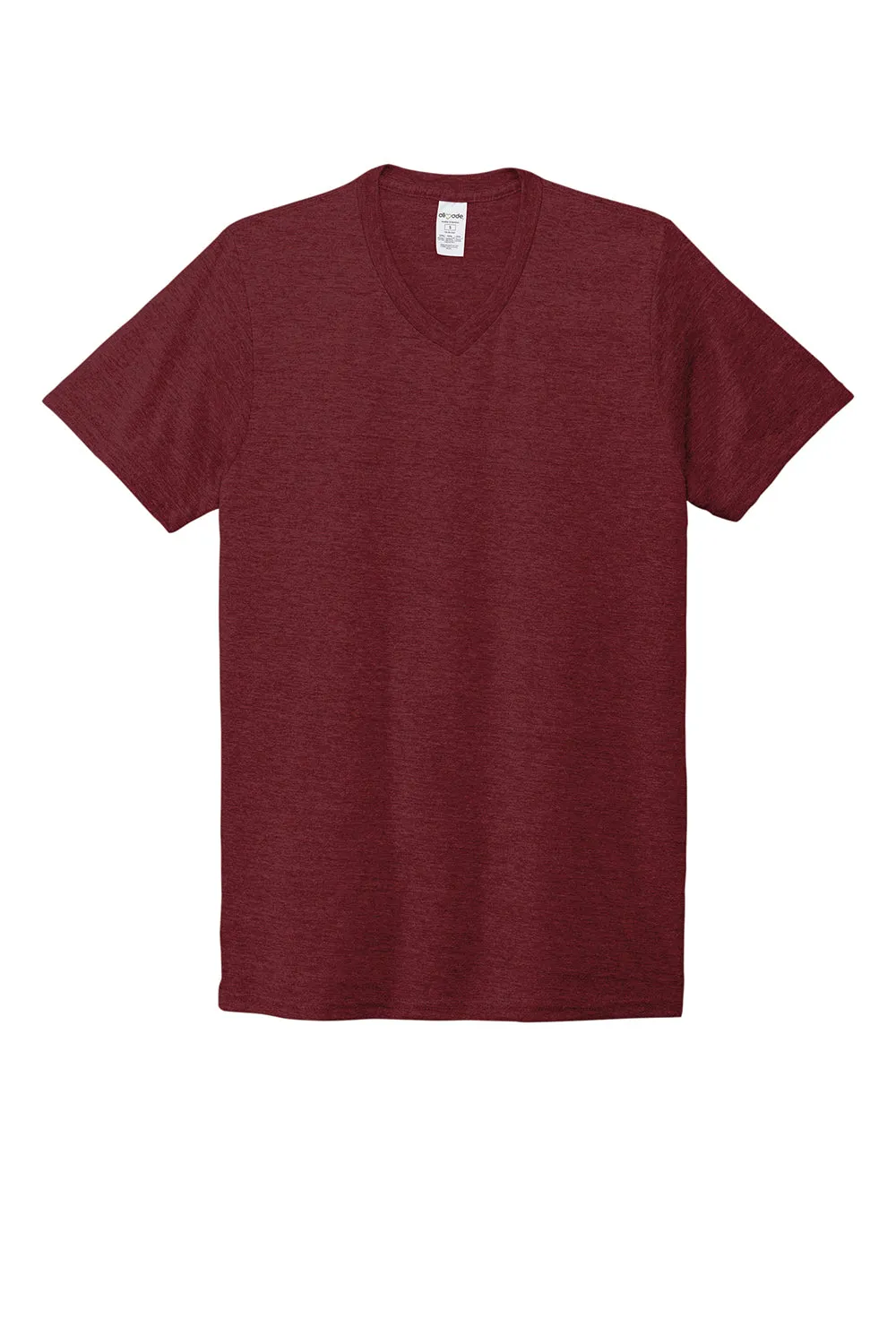 Allmade Mens Short Sleeve V-Neck T-Shirt - Vino Red