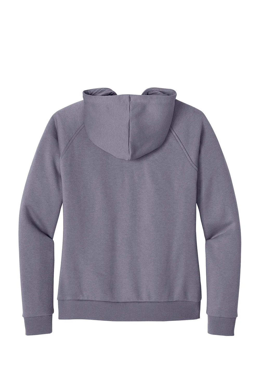 Allmade Womens CVC Fleece Full Zip Hooded Sweatshirt Hoodie w/ Pockets - Cosmic Purple