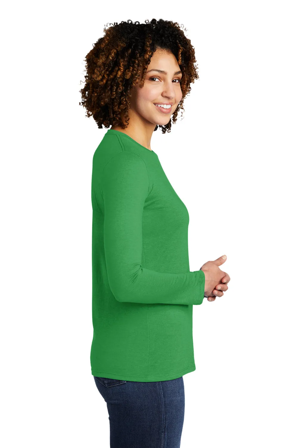 Allmade Womens Long Sleeve Crewneck T-Shirt - Enviro Green