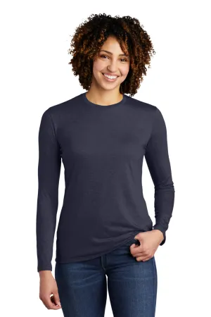 Allmade Womens Long Sleeve Crewneck T-Shirt - Rebel Blue