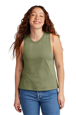Allmade Womens Muscle Tank Top - Olive You Green