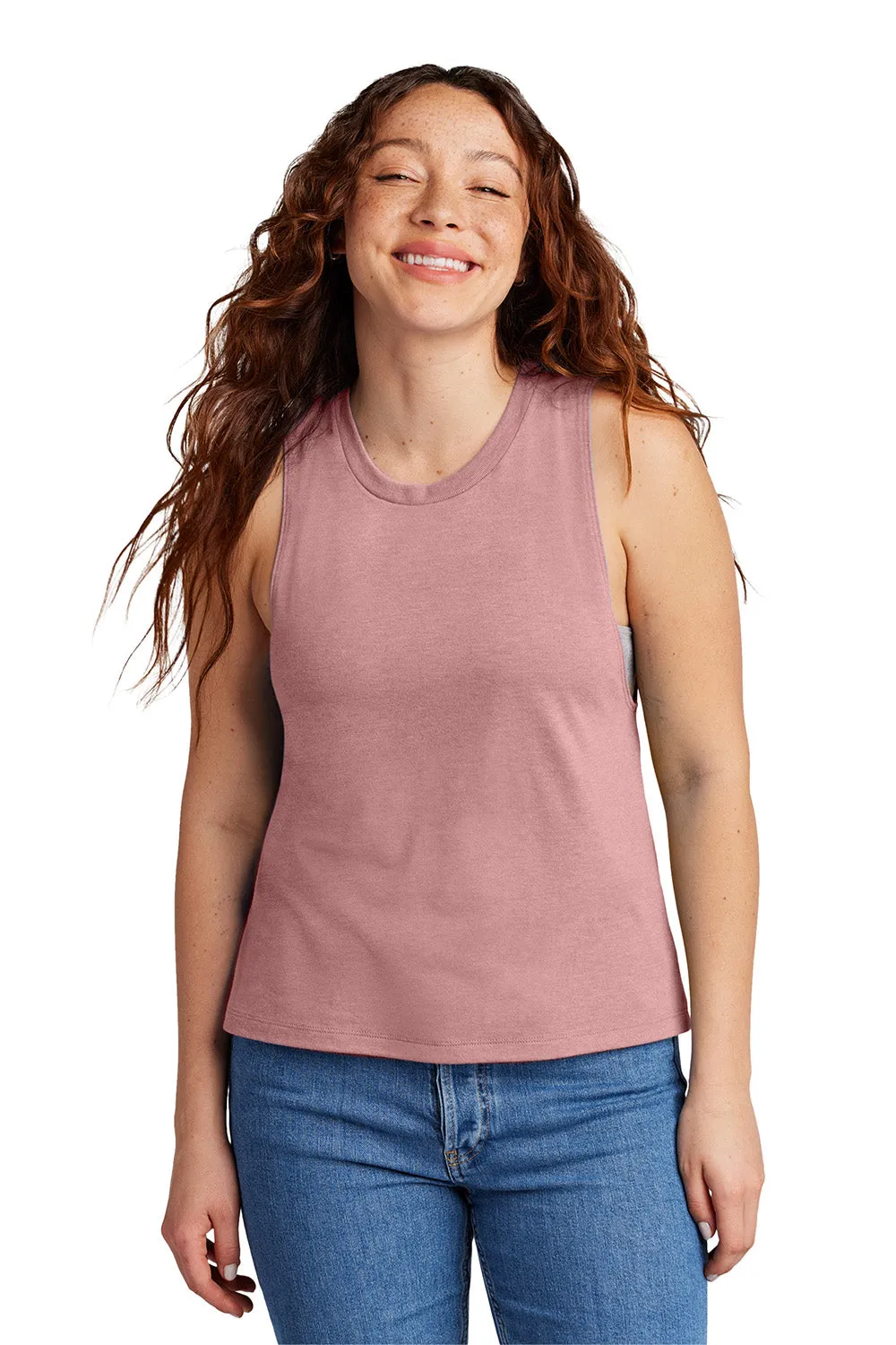 Allmade Womens Muscle Tank Top - Vintage Rose Pink
