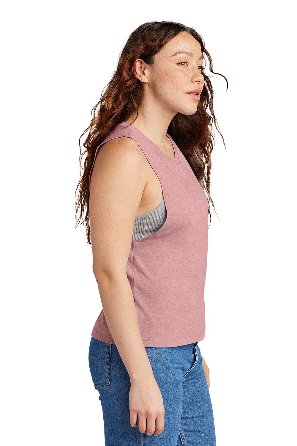 Allmade Womens Muscle Tank Top - Vintage Rose Pink