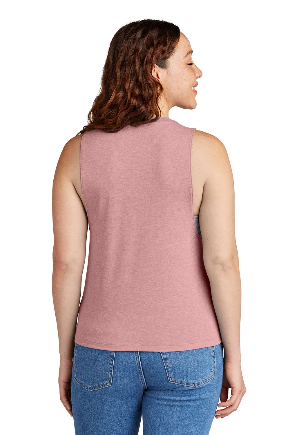 Allmade Womens Muscle Tank Top - Vintage Rose Pink
