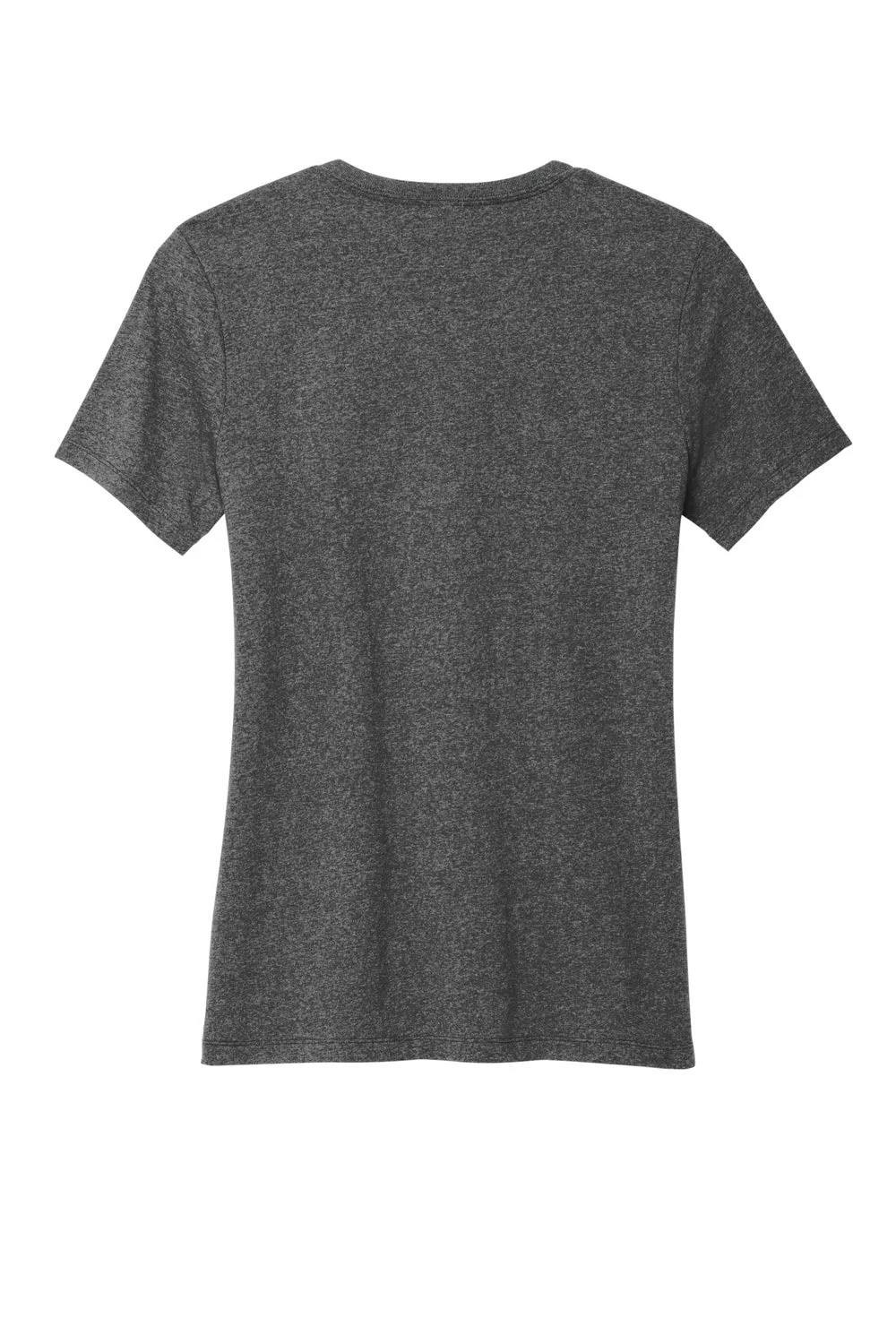 Allmade Womens Recycled Short Sleeve V-Neck T-Shirt - Heather Charcoal Grey