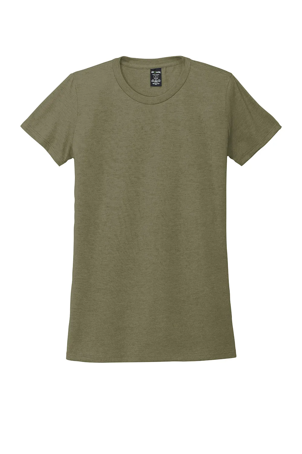 Allmade Womens Short Sleeve Crewneck T-Shirt - Olive You Green