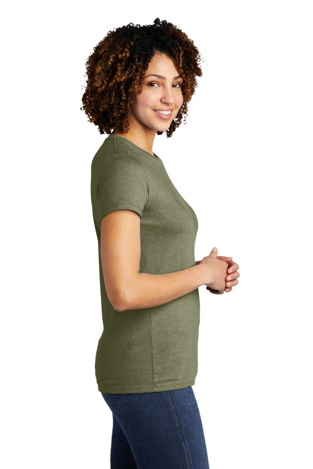 Allmade Womens Short Sleeve Crewneck T-Shirt - Olive You Green