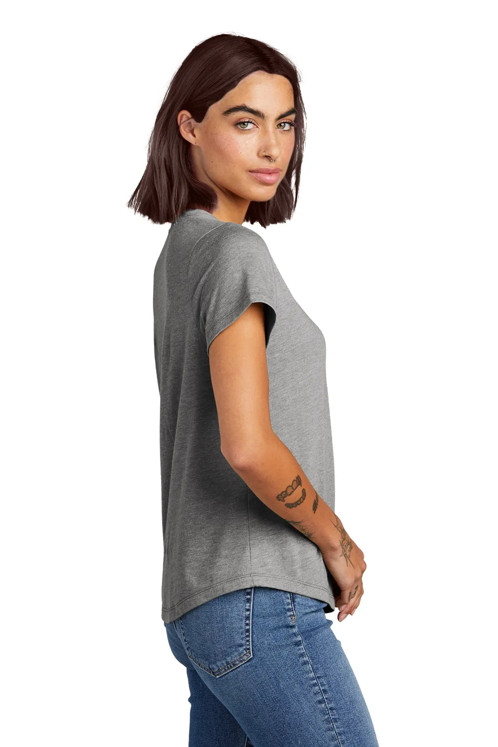 Allmade Womens Short Sleeve Scoop Neck T Shirt - Aluminum Grey