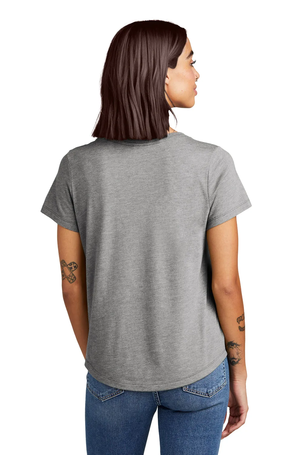 Allmade Womens Short Sleeve Scoop Neck T Shirt - Aluminum Grey
