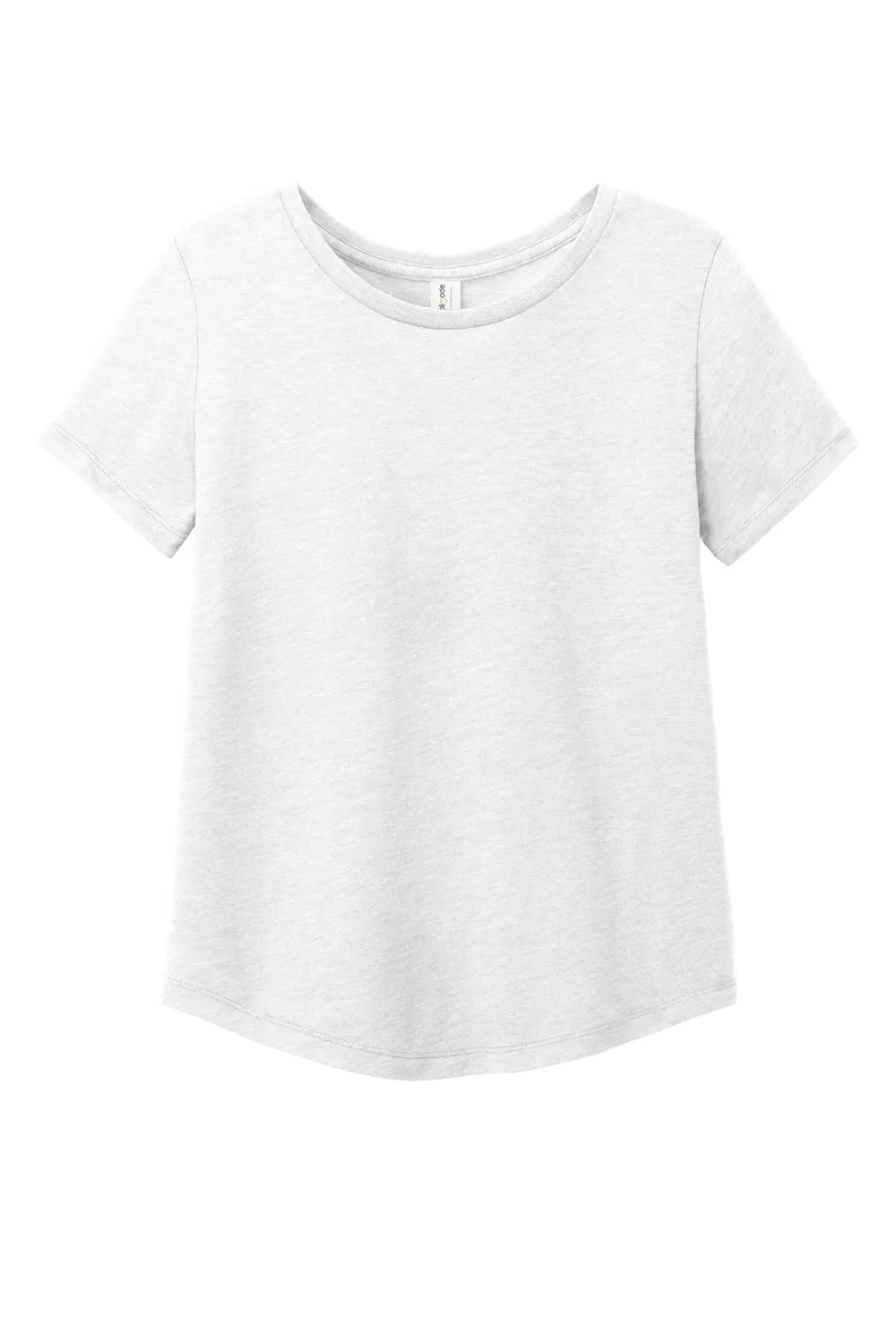 Allmade Womens Short Sleeve Scoop Neck T Shirt - Fairly White