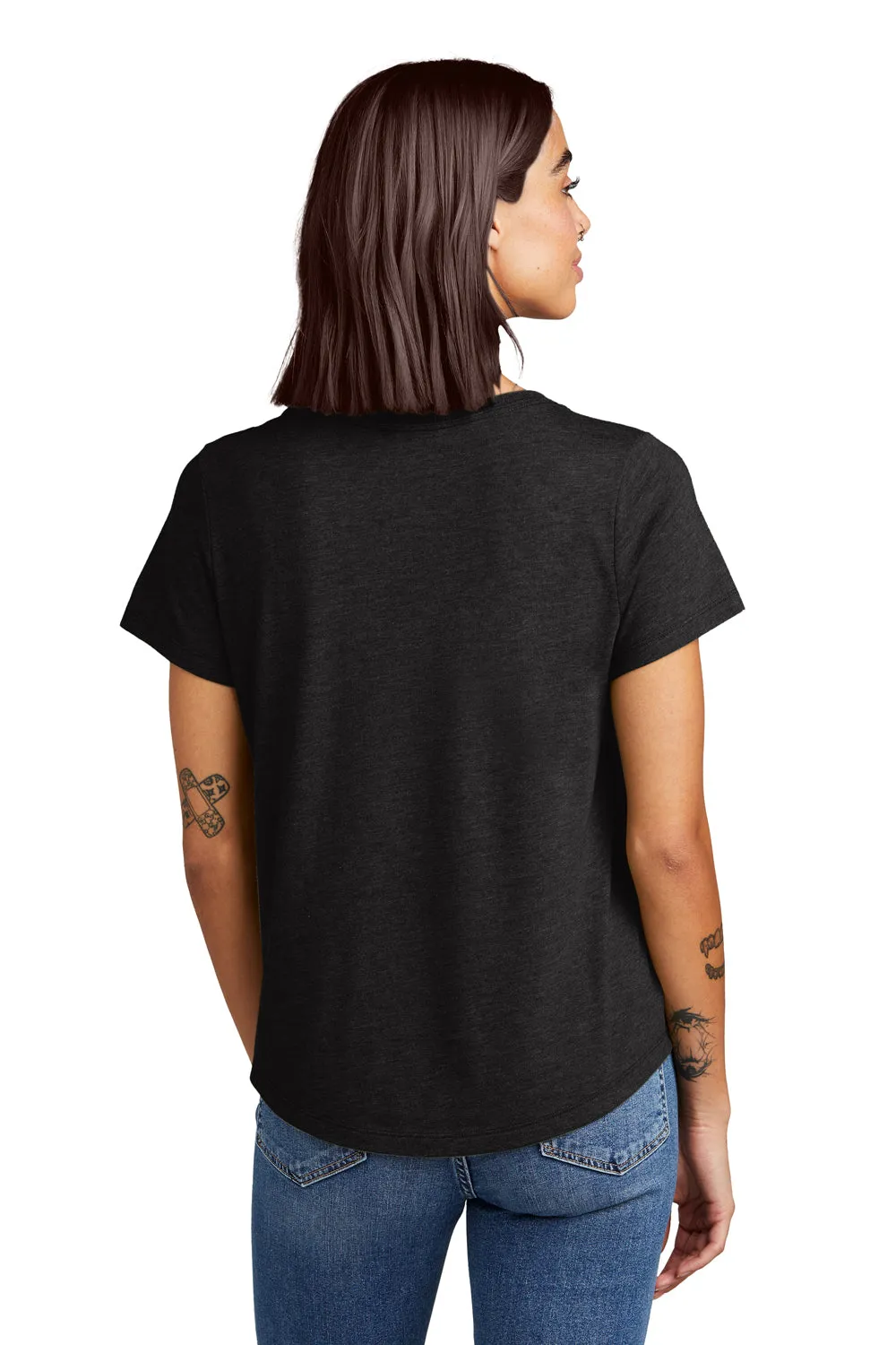 Allmade Womens Short Sleeve Scoop Neck T Shirt - Space Black