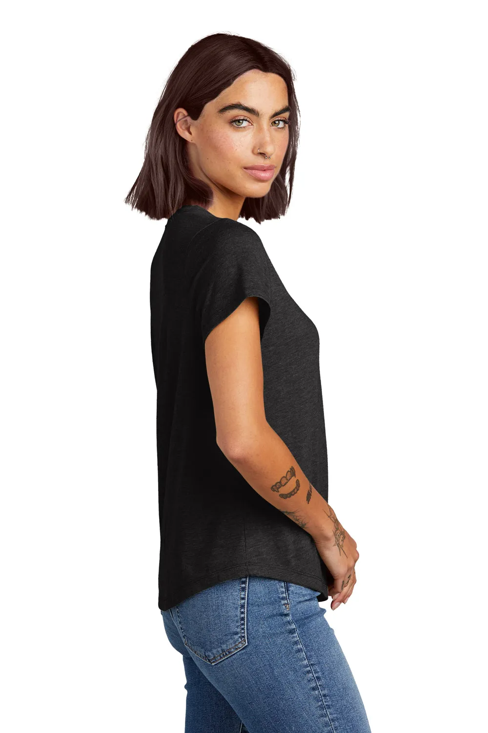 Allmade Womens Short Sleeve Scoop Neck T Shirt - Space Black