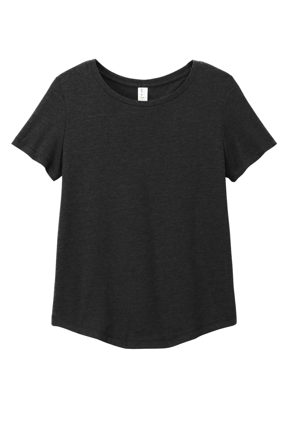 Allmade Womens Short Sleeve Scoop Neck T Shirt - Space Black