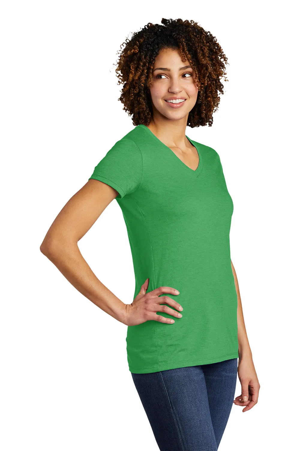 Allmade Womens Short Sleeve V-Neck T-Shirt - Enviro Green