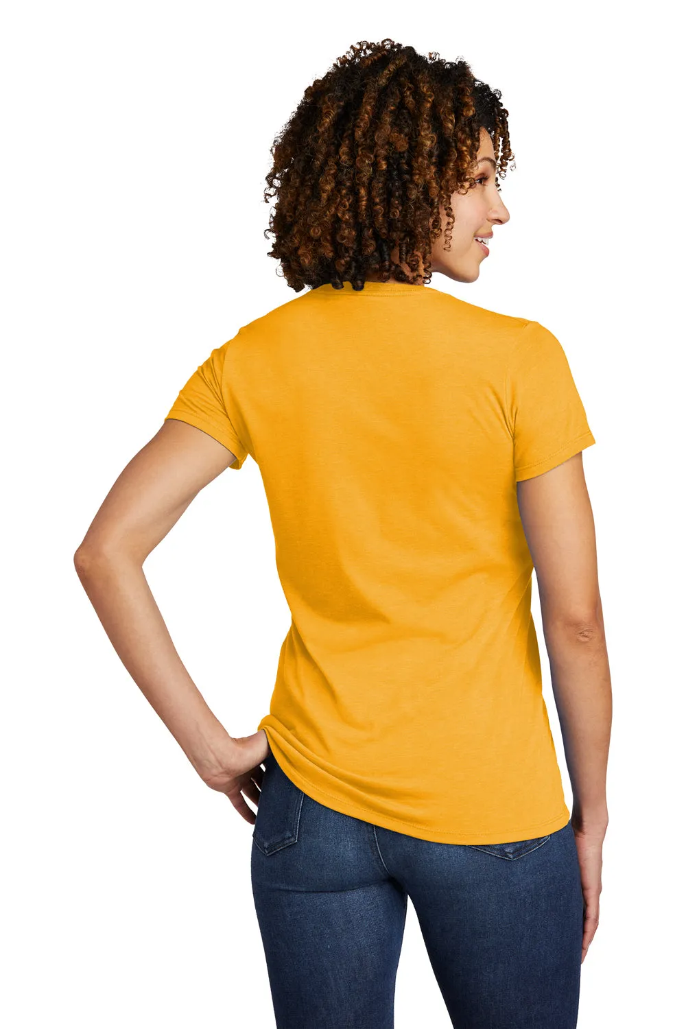 Allmade Womens Short Sleeve V-Neck T-Shirt - Orange You Fancy