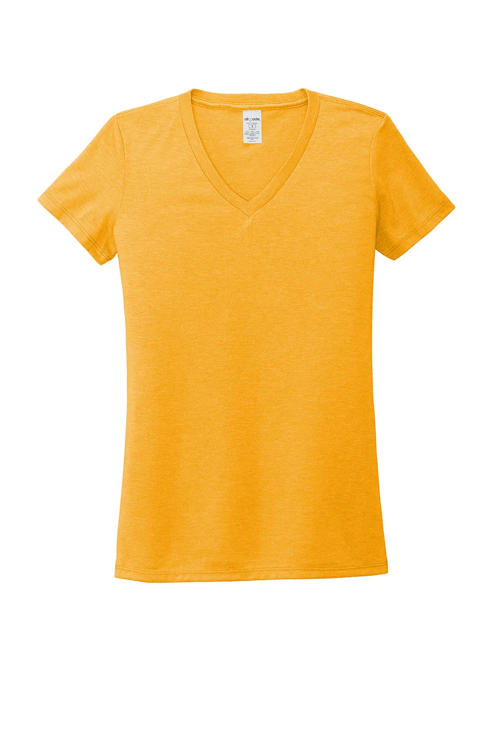 Allmade Womens Short Sleeve V-Neck T-Shirt - Orange You Fancy