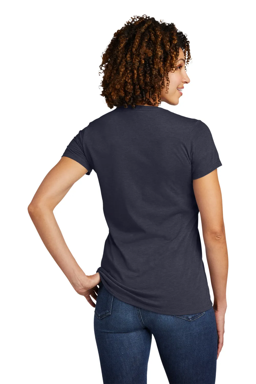 Allmade Womens Short Sleeve V-Neck T-Shirt - Rebel Blue