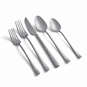 Almada Mirror Texture 30 Piece Flatware Kit