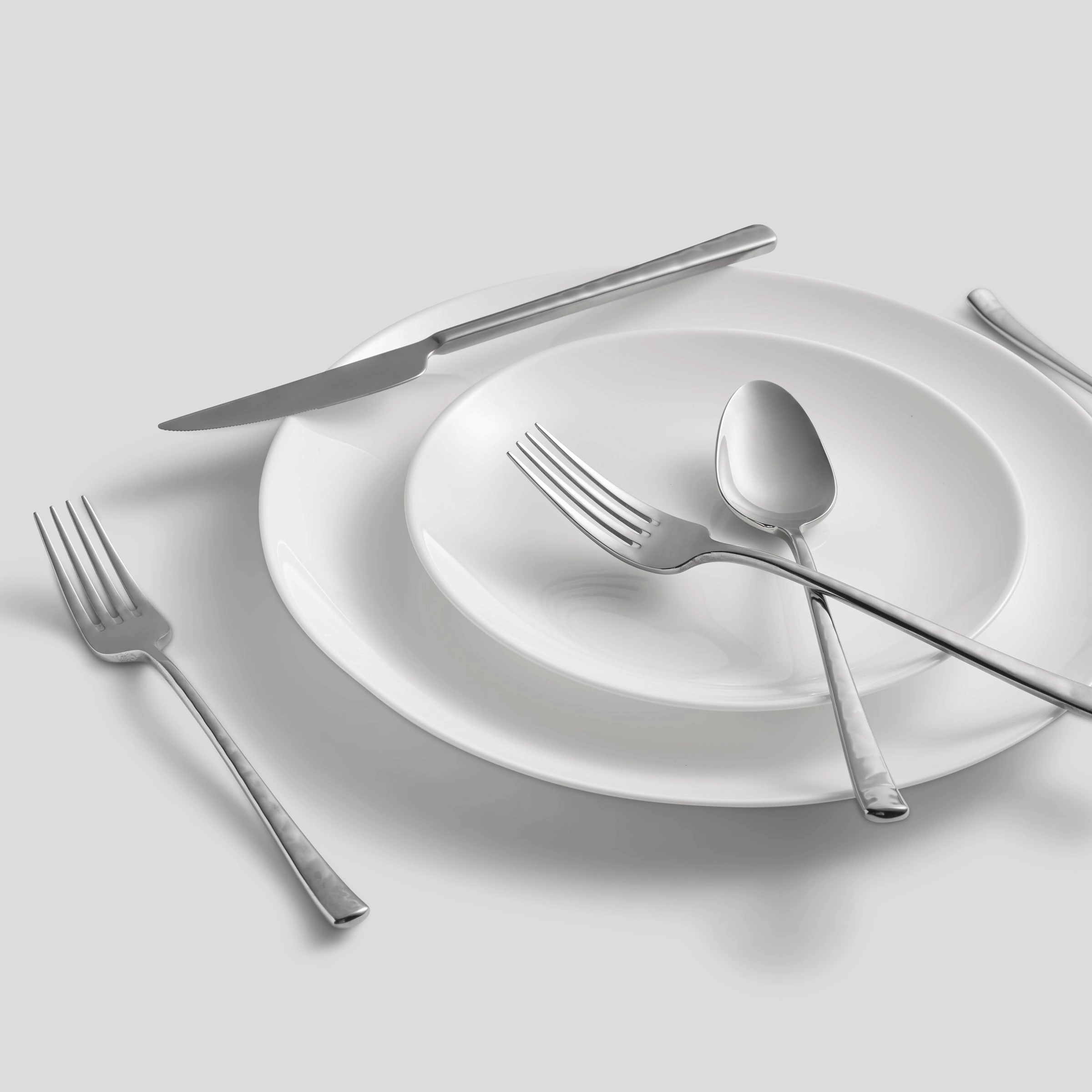 Almada Mirror Texture 30 Piece Flatware Kit
