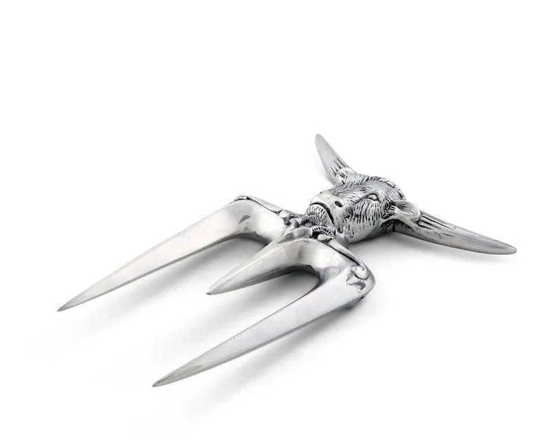 Aluminum Longhorn Carving Fork