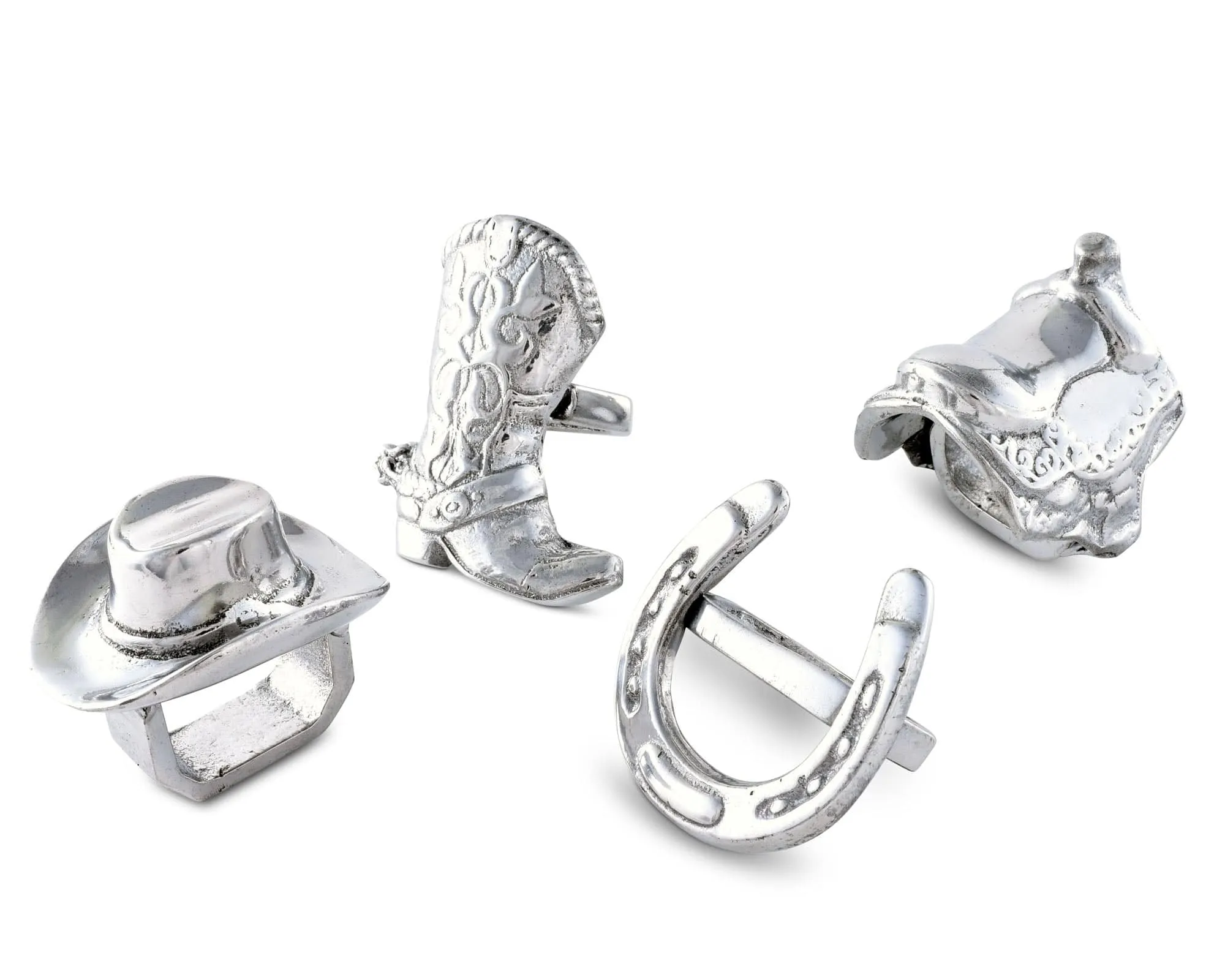 Aluminum Western Napkin Rings