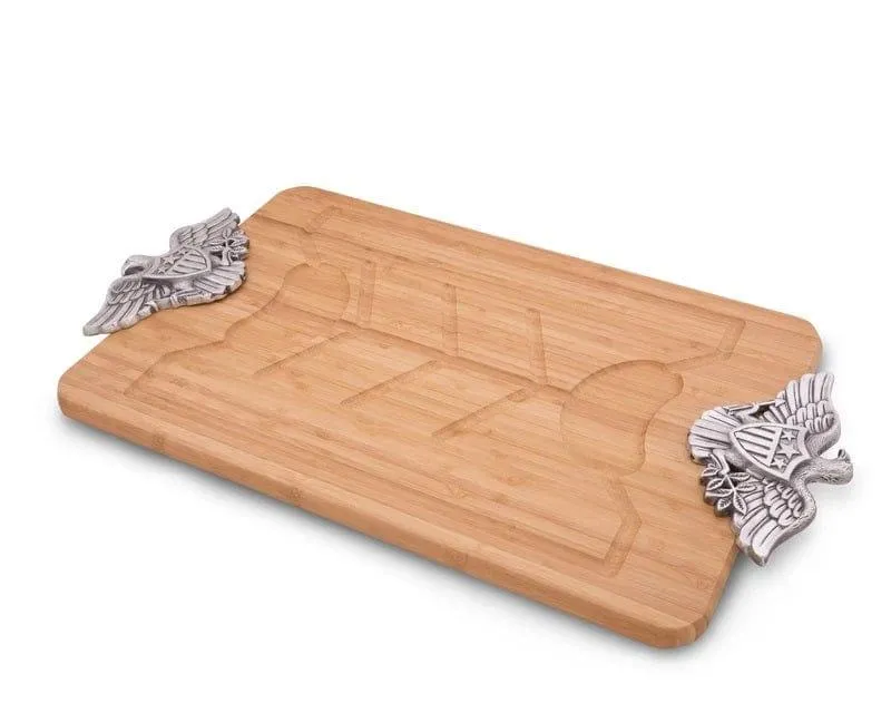 American Bald Eagle Carving Board toilet seat cover, slow close seat