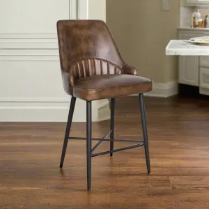 Antiqued Buffalo Leather Counter Chair gaming chair, computer chair