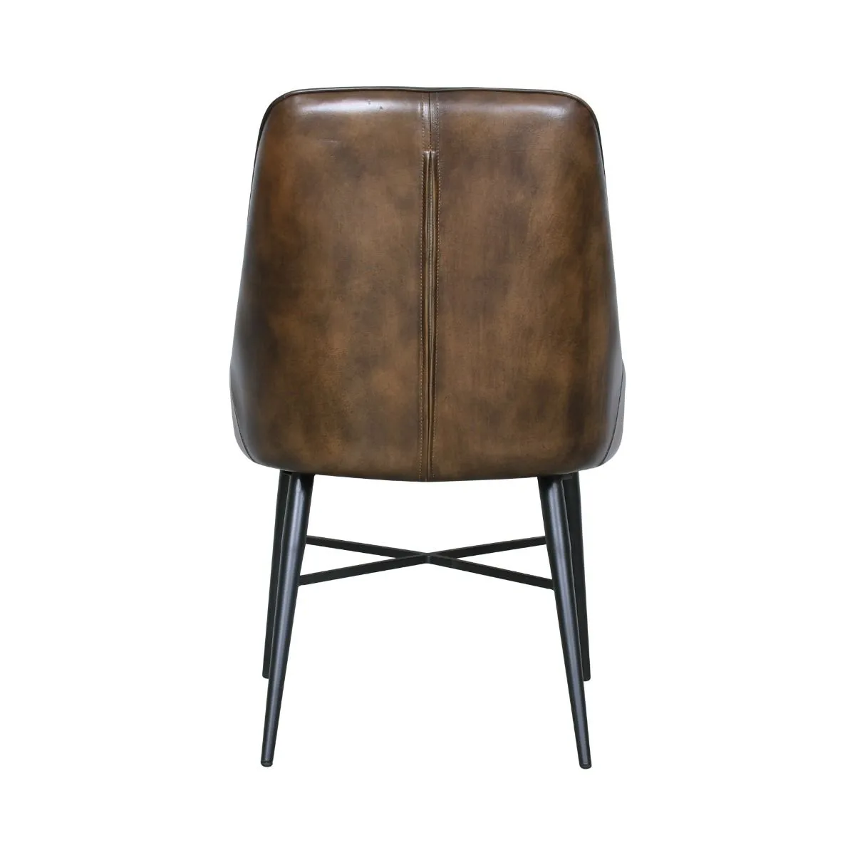Antiqued Buffalo Leather Dining Chair