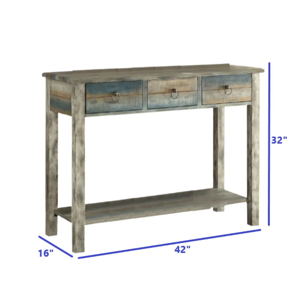 Antiqued Console Table