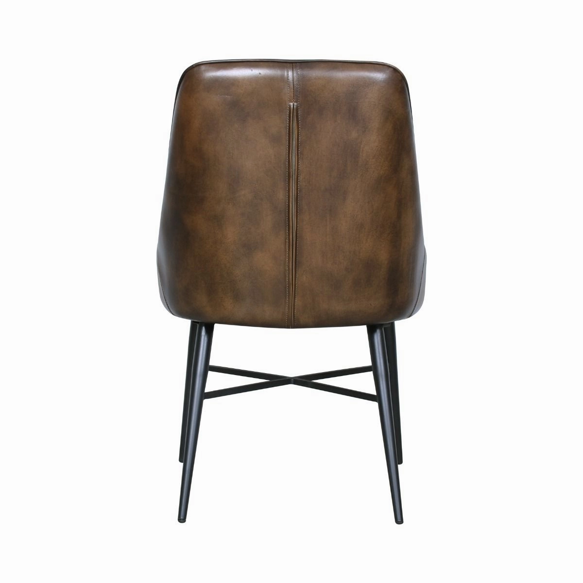 Antiqued Buffalo Leather Dining Chair