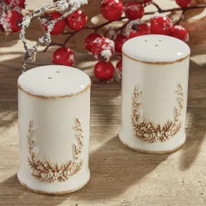 Antlers & Pines Salt & Pepper Shakers shower curtain, waterproof liner