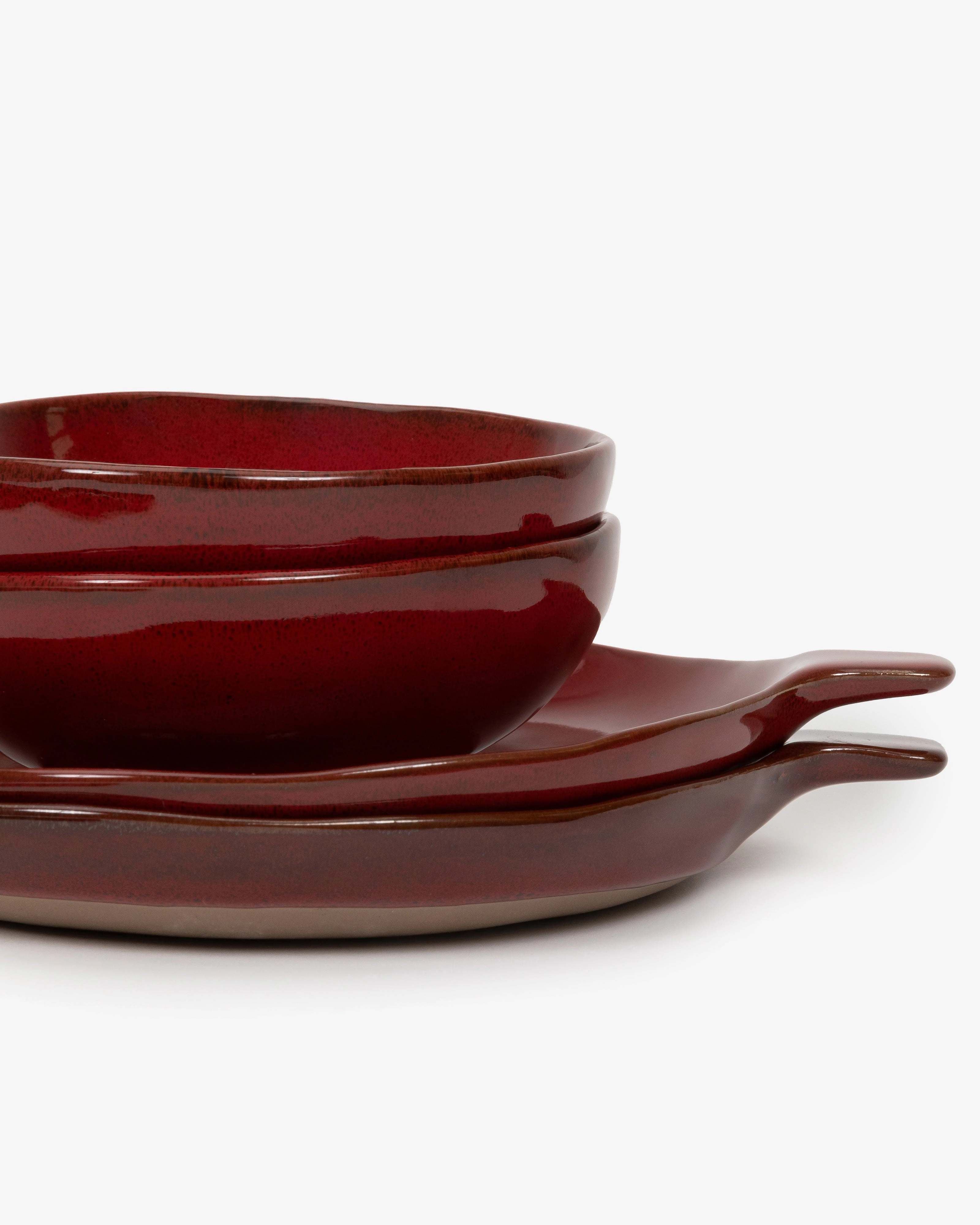 Apero set 6 pieces venetian red La Mre