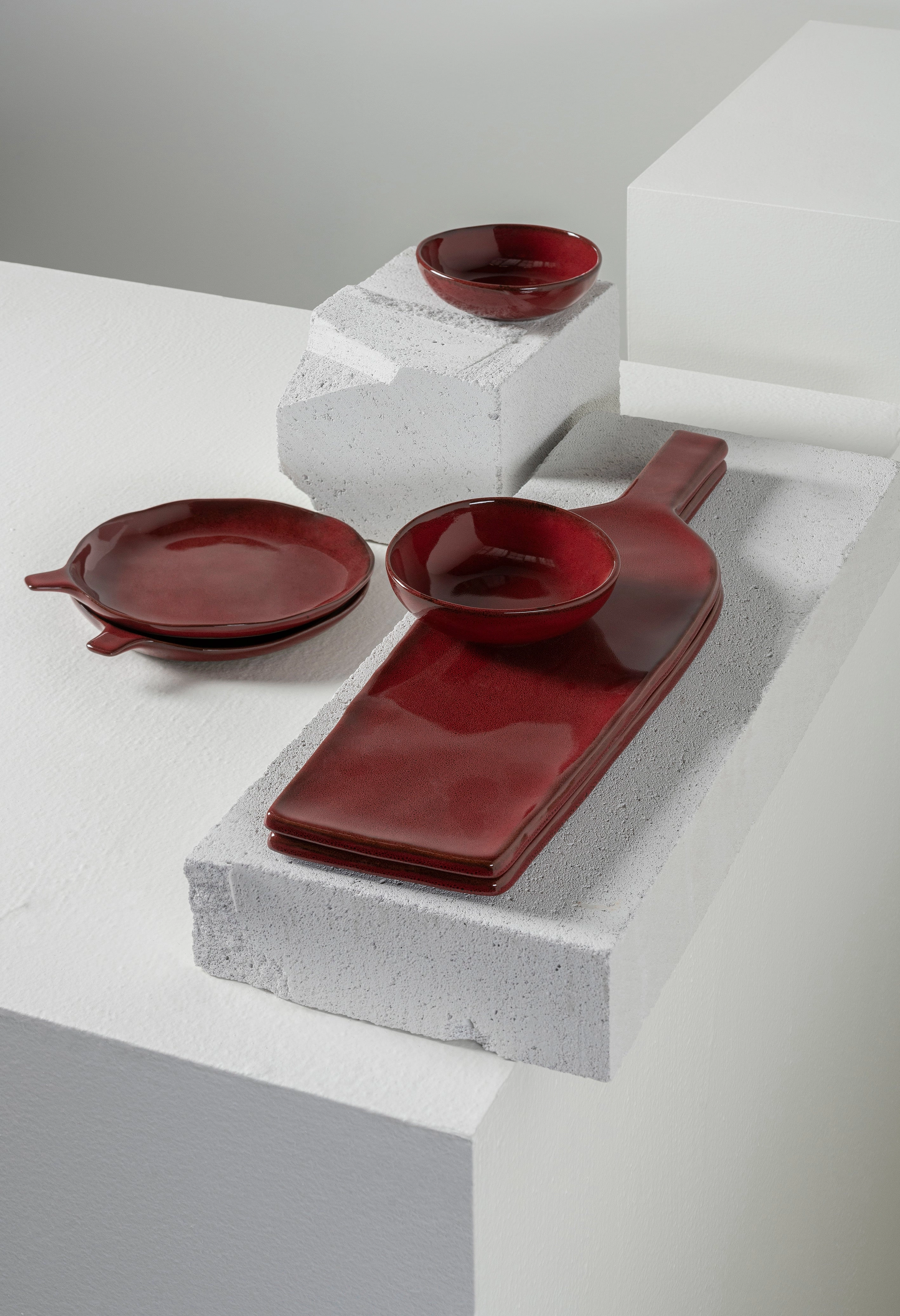 Apero set 6 pieces venetian red La Mre