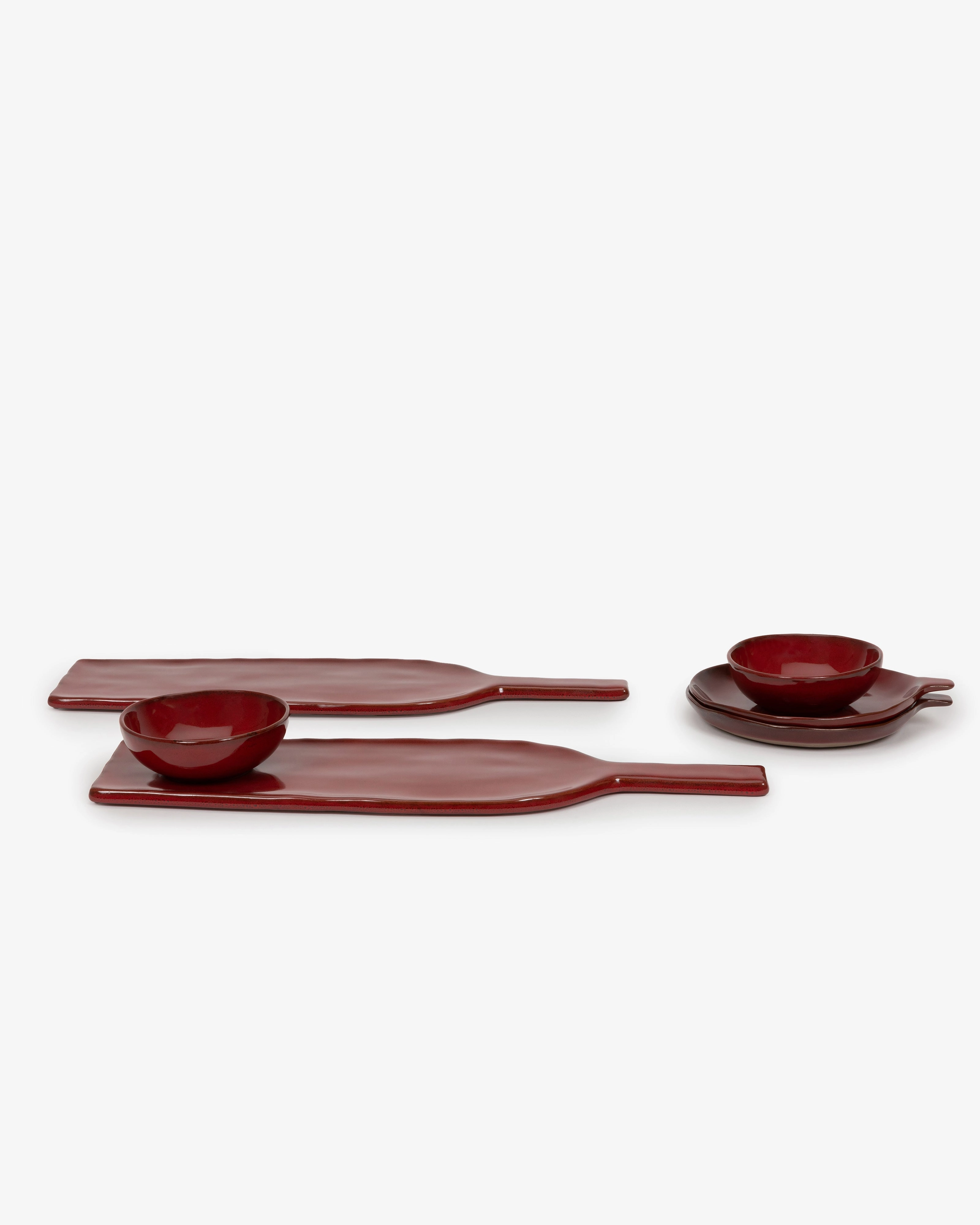 Apero set 6 pieces venetian red La Mre