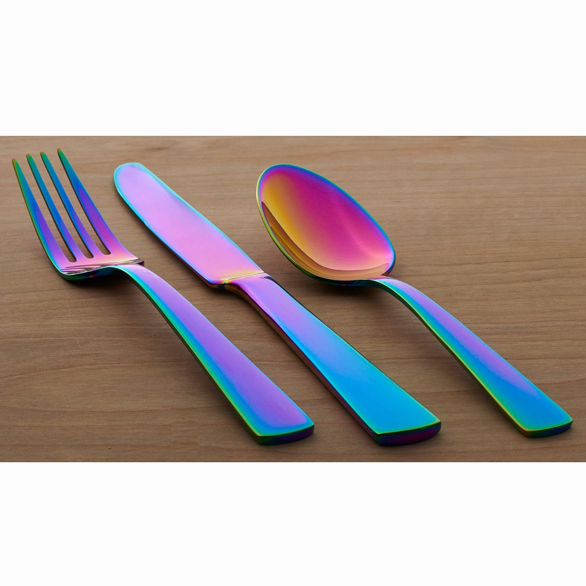 Aptitude Iridescent Mirror 23 Piece Flatware Set