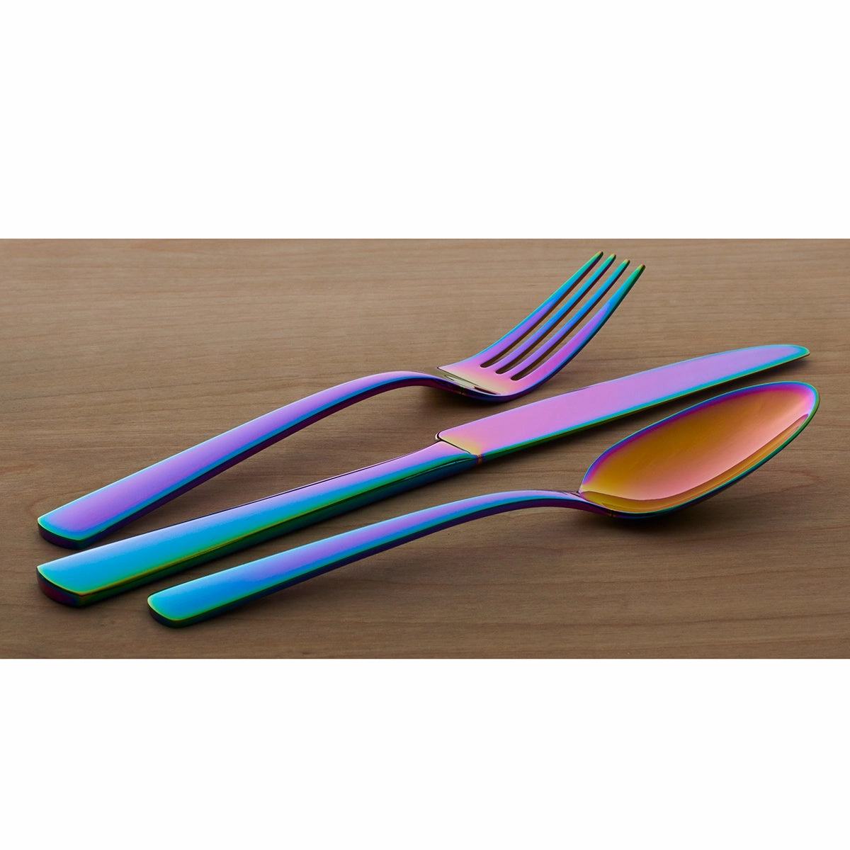 Aptitude Iridescent Mirror 23 Piece Flatware Set